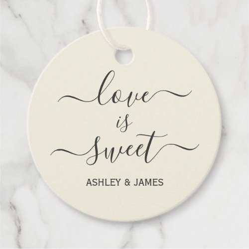 Love is Sweet Wedding Gift Tag Favor Tag