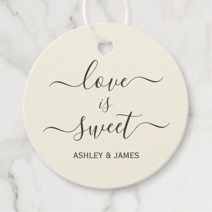 love is sweet gift tags