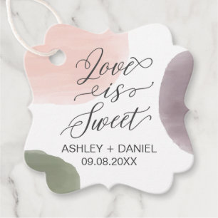 Love is Sweet Wedding Gift Tag, Favor Tags