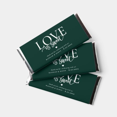 Love is sweet Wedding Hershey Bar Favors