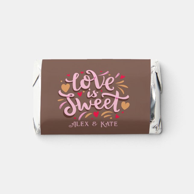  Love is Sweet Wedding Hershey's Miniatures (Front)