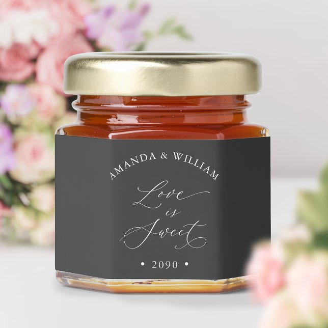 Love Is Sweet Wedding Honey Jar Favors (Creator Uploaded)