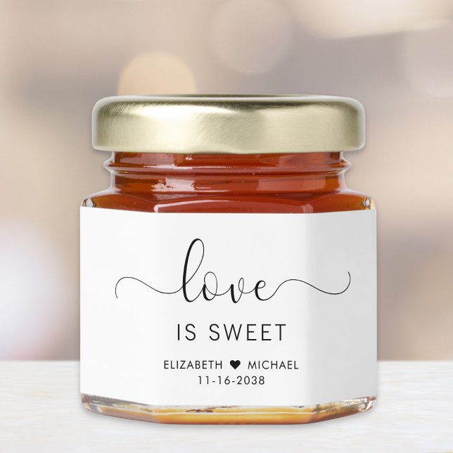Love Is Sweet Wedding Honey Jar Favors (Creator Uploaded)