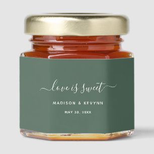 Love is Sweet Wedding Honey Jar Favors