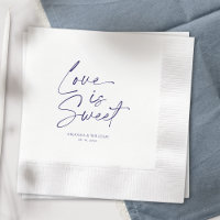 Love is Sweet Wedding Napkin