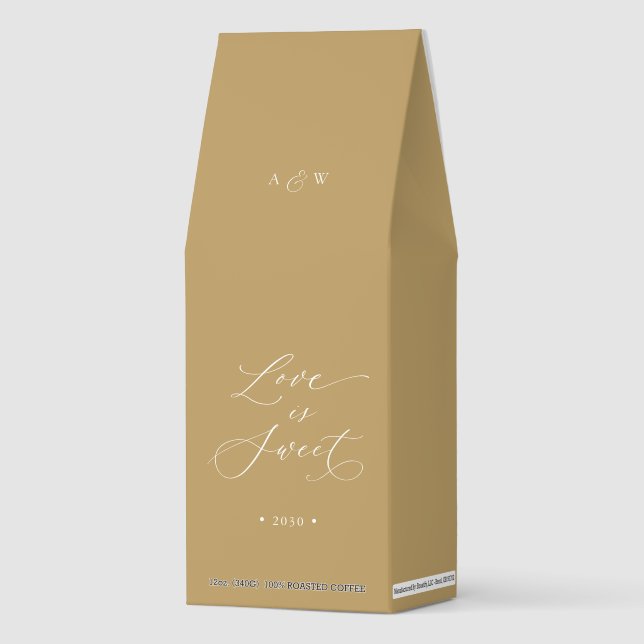 Love Is Sweet Wedding Roasted Coffee (Front)