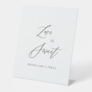 Love Is Sweet Wedding Sign Dessert Table Top