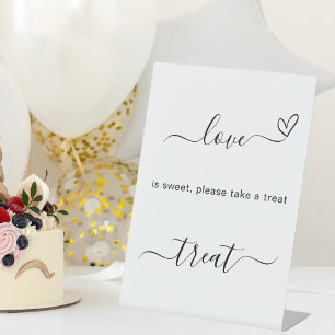 Love is sweet wedding treat sign