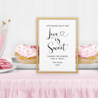 Love is Sweet Wedding Treat Table Sign