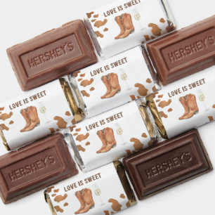 Love is sweet Western Bridal shower Hershey's Miniatures