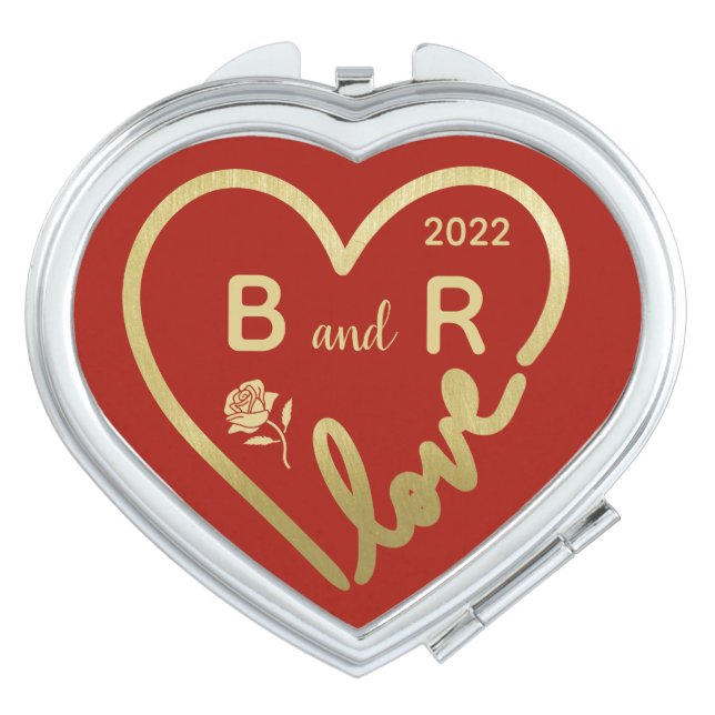 Love IS the Answer for Valentine’s Day     Compact Mirror (Front)