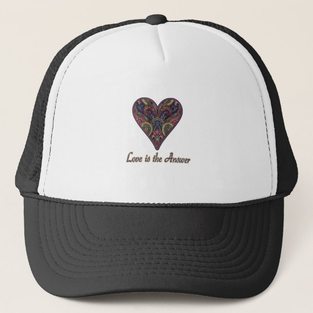 LOVE is the Answer Trucker Hat (Front)