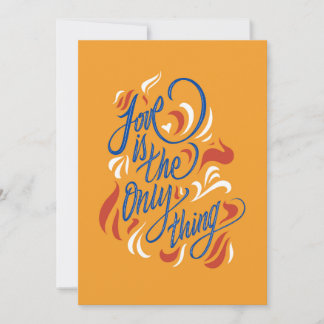Love is the only thing thank you card