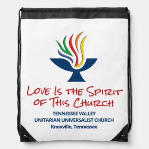 Love is the Spirit - TVUUC Drawstring Bag