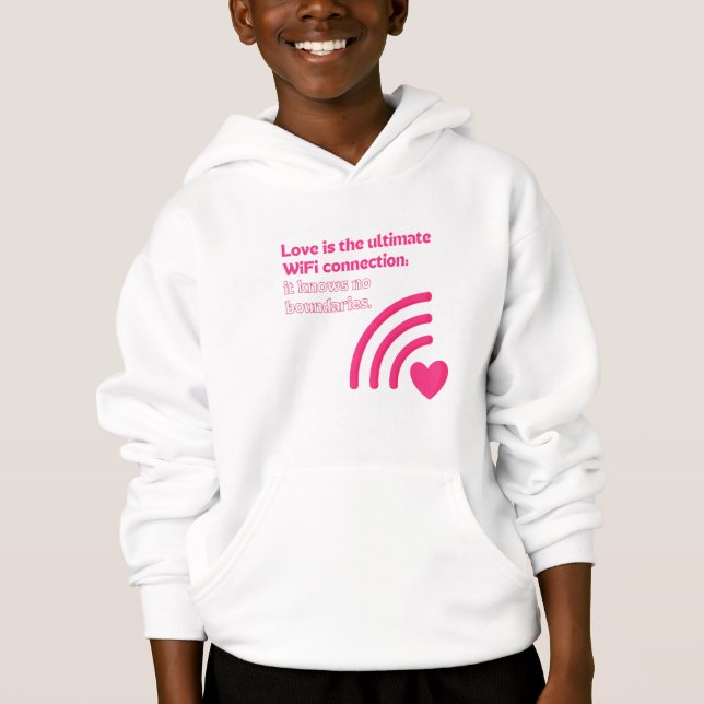 love is the ultimate connection hoodie (Front)