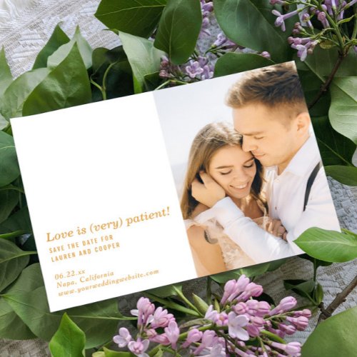 Love Is Very Patient Modern Wedding Save The Date