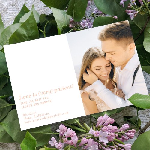 Love Is Very Patient Modern Wedding Save The Dates