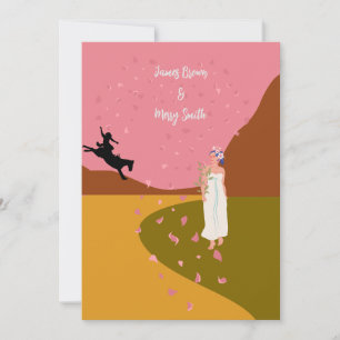 Love is Wild Ride to Forever Wedding Invitation