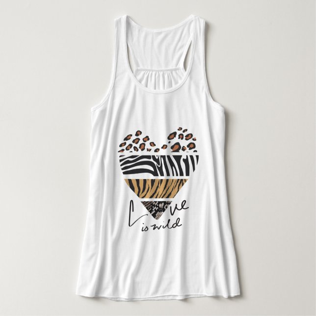Love is Wild Tank Top (Design Front)