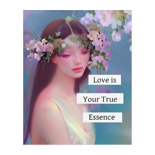Love is Your True Essence  Fairy Like Angelic  Acrylic Print