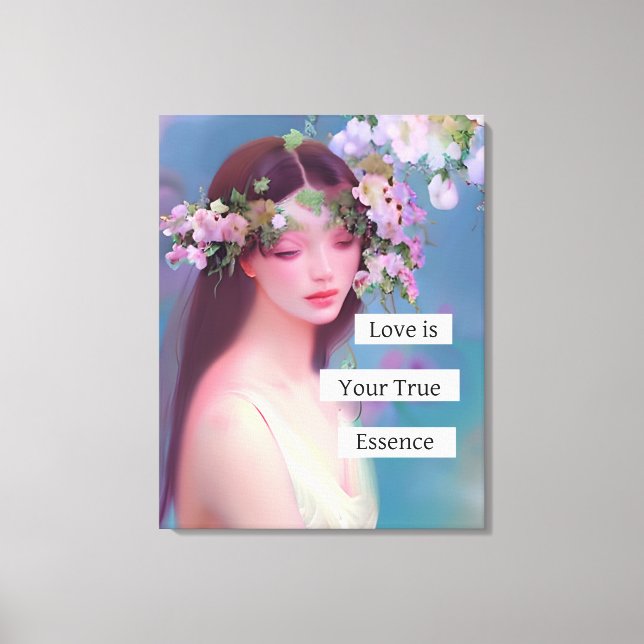Love is Your True Essence | Fairy Like Angelic  Canvas Print (Front)