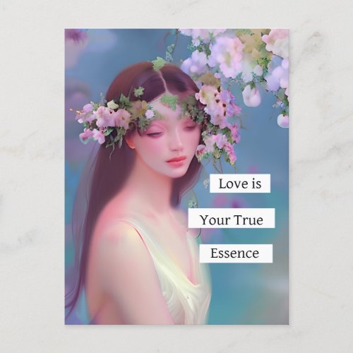 Love is Your True Essence  Fairy Like Angelic  Postcard