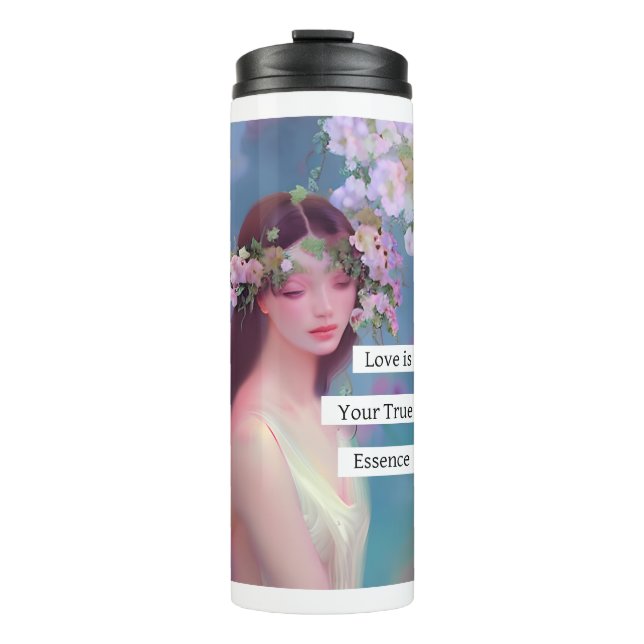 Love is Your True Essence | Fairy Like Angelic  Thermal Tumbler (Front)