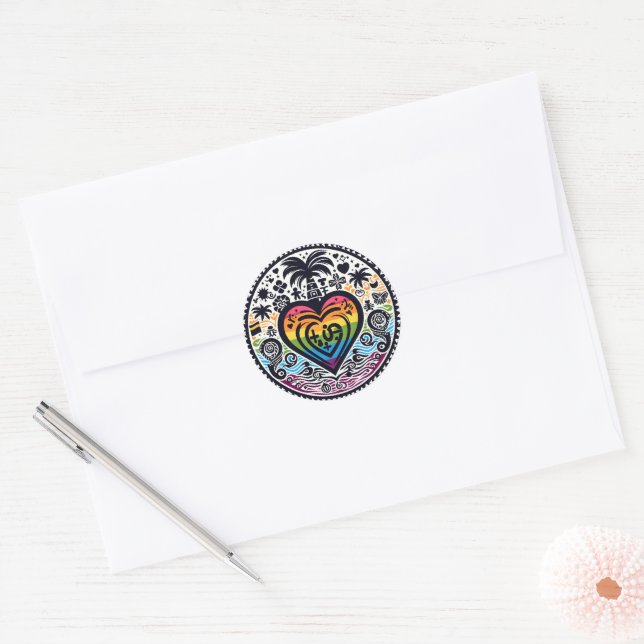 Love Island Pride Scrapbook Stickers (Envelope)