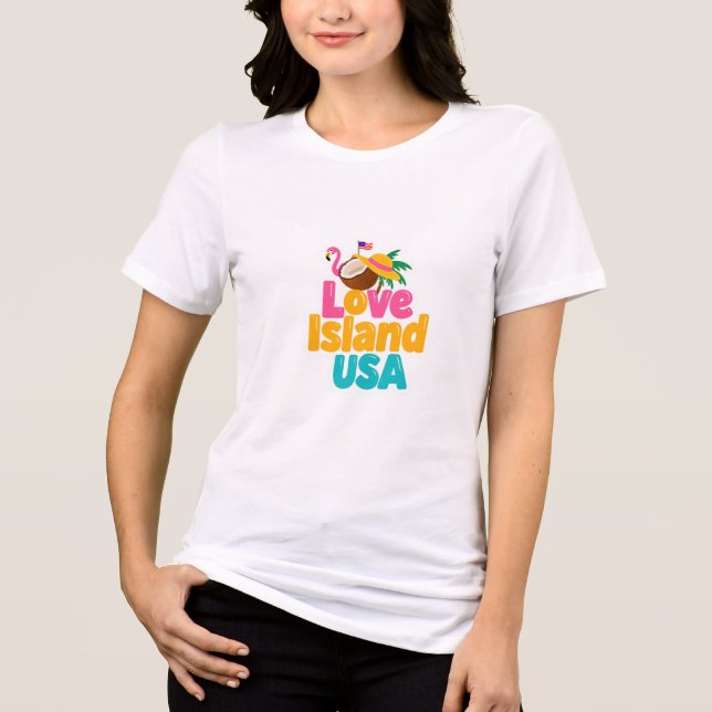Love Island USA - Summer Reality TV Fan Design Tri-Blend Shirt (Front)