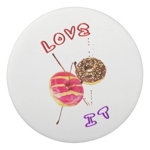 Love It Doughnut 2 June Valentines World Donut Day Eraser