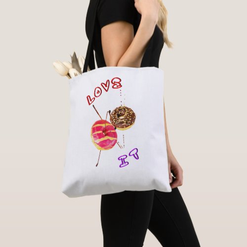 Love It Doughnut 2 June Valentines World Donut Day Tote Bag