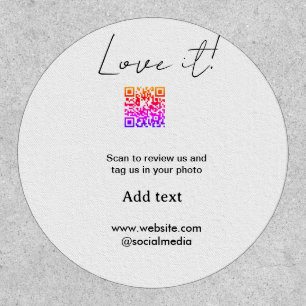 Love it scan QR review social media share photo na Patch