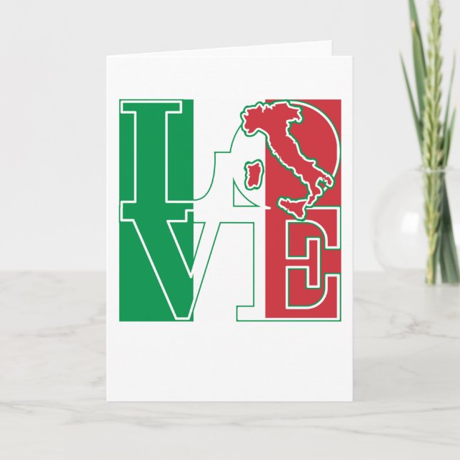 LOVE Italian Style Holiday Card (Front)