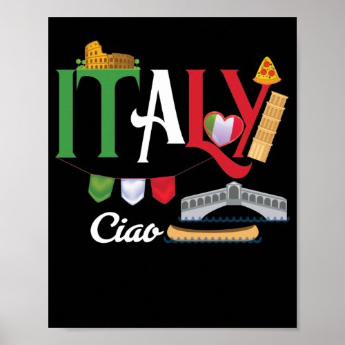 Love Italy and Everything Italian Culture Souvenir Poster