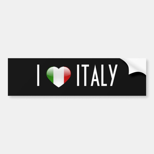 Love Italy Bumper Sticker (Front)