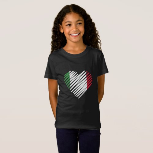 Love Italy Heart Italia Shirt Italian Roots