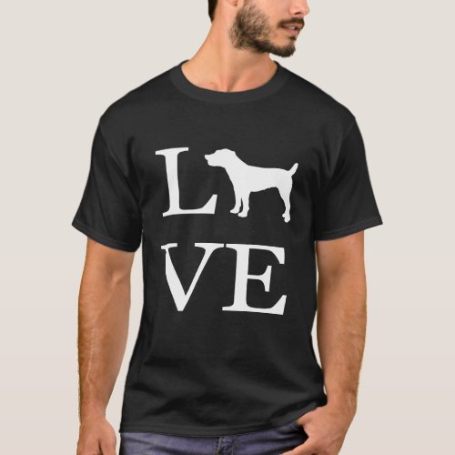 Love Jack Russell Terrier Dog Lover Pet Owner Gift T_Shirt