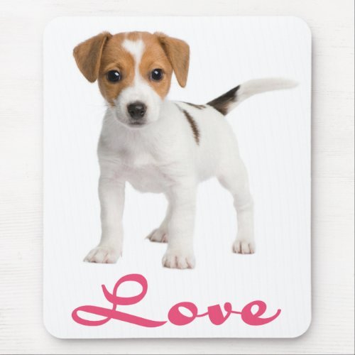 Love Jack Russell Terrier Puppy Dog Mousepad