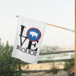 LOVE Jackson Hole Wyoming House Flag