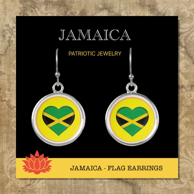 Love Jamaica Earrings, Jamaican flag fashion Earrings (Creator Uploaded)