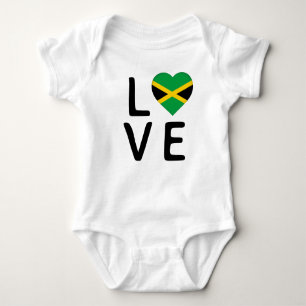Love - Jamaica Flag Baby Bodysuit