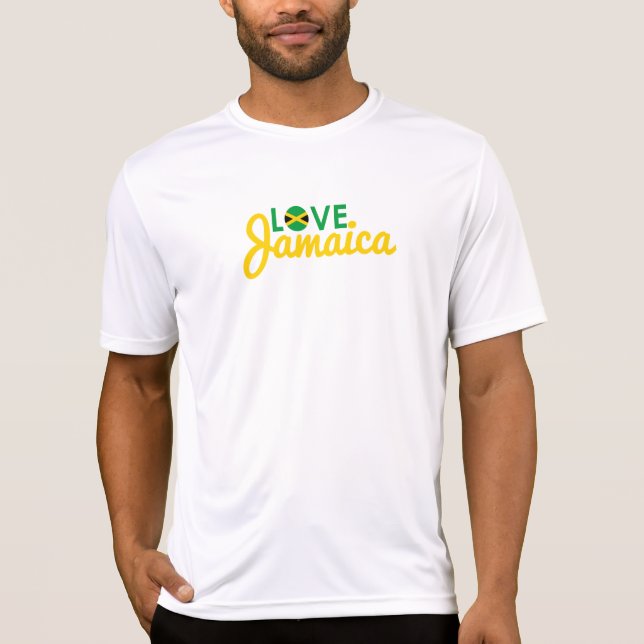 Love Jamaica Flag T-Shirt (Front)