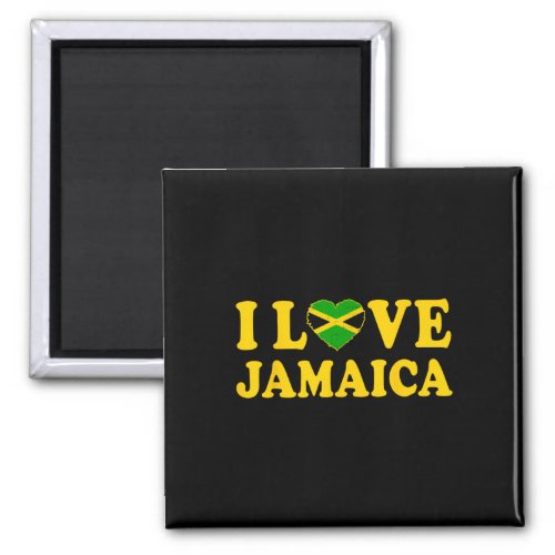 Love Jamaica Heart Proud Jamaican Jamaica Independ Magnet