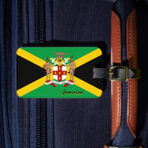 Love Jamaica Luggage Tags, Jamaican Flag Tag