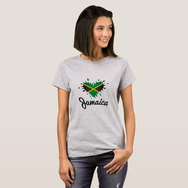 Love Jamaica - Proud Jamaicans - Girls Shirt (Front Full)