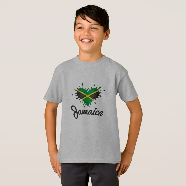Love Jamaica - Proud Jamaicans - Kids Shirt (Front Full)