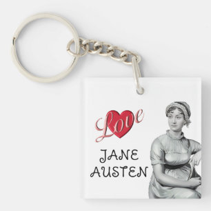 LOVE JANE AUSTEN KEYCHAIN