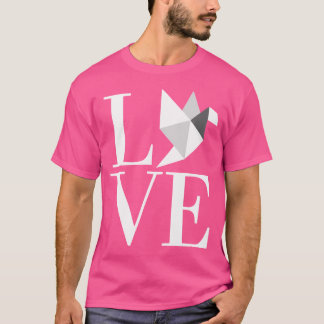 Love Japanese Origami Bird Art Hobby T-Shirt