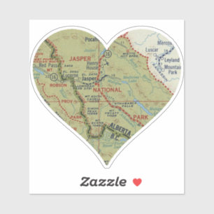 Love Jasper National Park Alberta Sticker