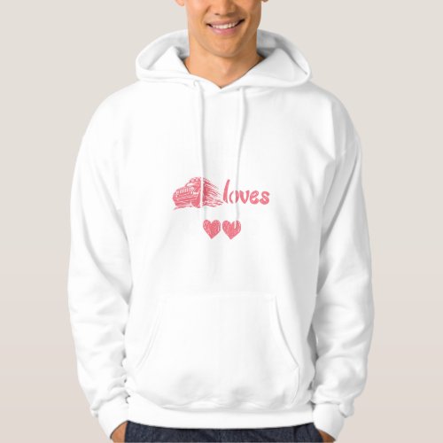 Love Jeep Mens Basic Hooded Sweatshirt